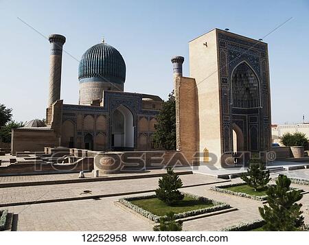 Gur Emir (tomb of Timur); Samarkand, Uzbekistan View Large Photo Image Stock Photo - Gur Emir (tomb of Timur); Samarkand, Uzbekistan. Fotosearch