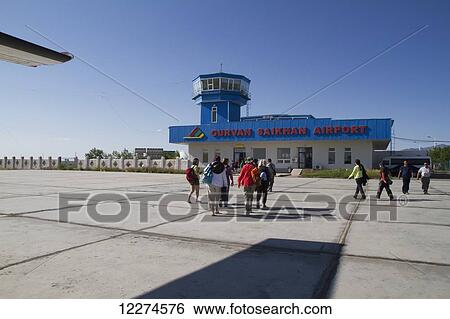 Stock Photograph - Gurvan Saikhan Airport, Dalanzadgad, South Gobi Province, Mongolia. Fotosearch
