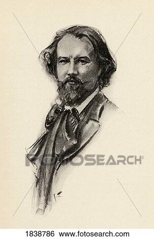 Stock Photograph - Gustave Charpentier, 1860-1956. French Composer. Portrait By Chase Emerson. American Artist 1874-1922. Fotosearch