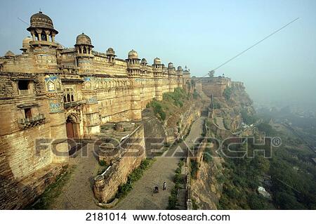 Picture - Gwalior Fort Gwalior Madhya Pradesh India. Fotosearch