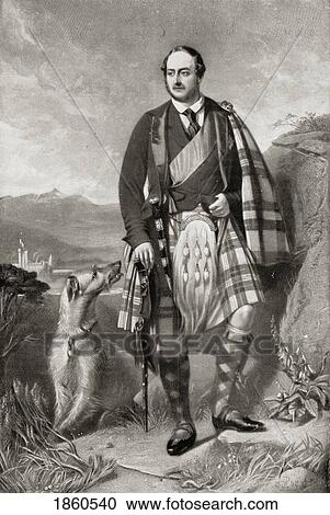 Stock Image - H. R. H. Prince Albert, 1819-1861, In 1858. From The Engraving After John Philip. From The Book V. R. I. Her Life And Empire By The Marquis Of Lorne, K. T. Now His Grace The Duke Of Argyll.. Fotosearch