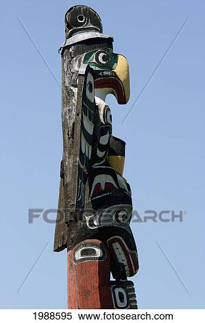 Haida Totem Pole In Thunderbird Park, Victoria, British Columbia, Canada View Large Photo Image Stock Photography - Haida Totem Pole In Thunderbird Park, Victoria, British Columbia, Canada. Fotosearch
