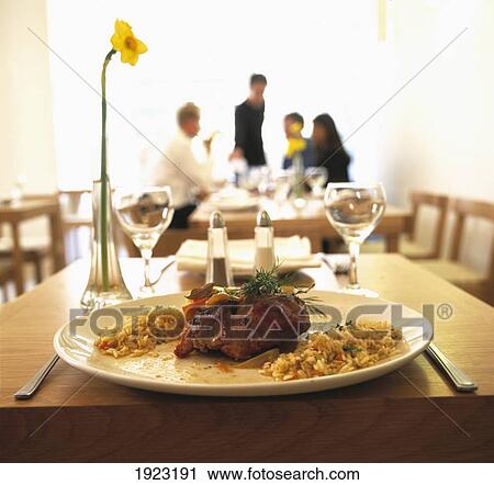 Stock Image - Halepi Restaurent In Hampstead. Fotosearch