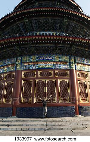 Stock Photo - Hall Of Prayer For Good Harvests At The Temple Of Heaven; Beijing, China. Fotosearch