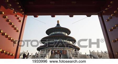 Stock Photograph - Hall Of Prayer For Good Harvests At The Temple Of Heaven; Beijing, China. Fotosearch