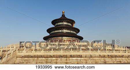 Stock Photography - Hall Of Prayer For Good Harvests At The Temple Of Heaven; Beijing, China. Fotosearch