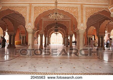 Hall Of Public Audiences At The City Palace, Jaipur, Rajasthan, India View Large Photo Image Stock Image - Hall Of Public Audiences At The City Palace, Jaipur, Rajasthan, India. Fotosearch