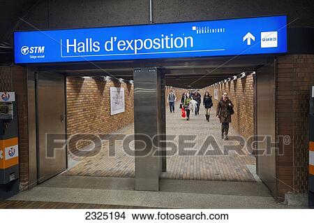 Picture - Halls d'exposition in place bonaventure part of the underground city; Montreal quebec canada. Fotosearch
