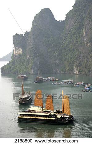 Stock Image - Halong Bay Vietnam. Fotosearch