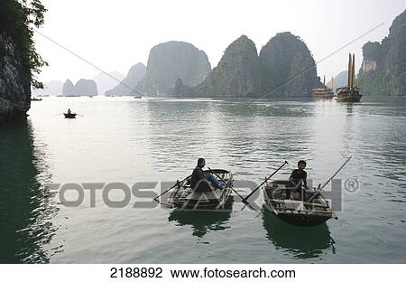 Stock Image - Halong Bay Vietnam. Fotosearch