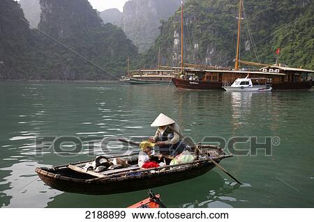 Halong Bay Vietnam View Large Photo Image Stock Photo - Halong Bay Vietnam. Fotosearch