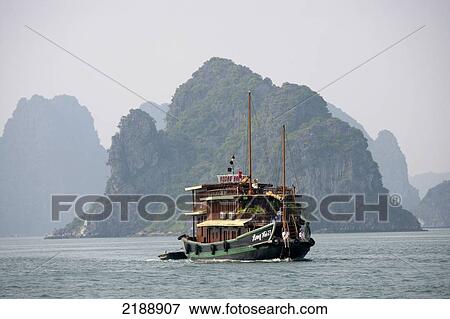 HALONG BAY VIETNAM View Large Photo Image Stock Photo - HALONG BAY VIETNAM. Fotosearch