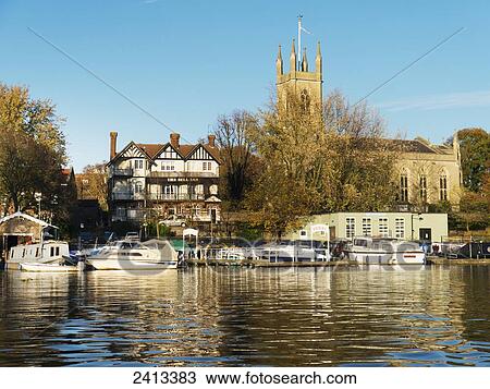 Stock Image - Hampton Church; Middlesex, England. Fotosearch