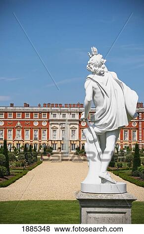 Hampton Court Palace And The Privy Garden View Large Photo Image Stock Photo - Hampton Court Palace And The Privy Garden. Fotosearch