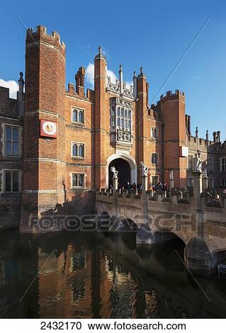 Hampton Court West front, London, England View Large Photo Image Stock Image - Hampton Court West front, London, England. Fotosearch