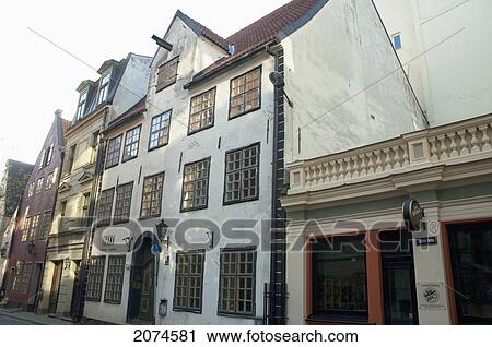 Stock Image - Hanseatic House, Riga, Latvia. Fotosearch