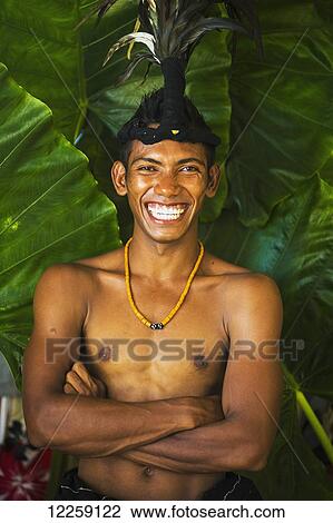 Stock Image - Happy Timorese man from Baucau; Timor-Leste. Fotosearch
