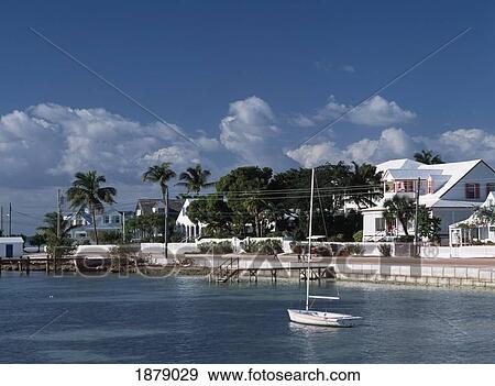 Stock Photo - Harbor Front Of Dunmore Town. Fotosearch