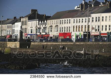 Stock Image - Harbour in Port Stewart; Londonderry county, Ireland. Fotosearch