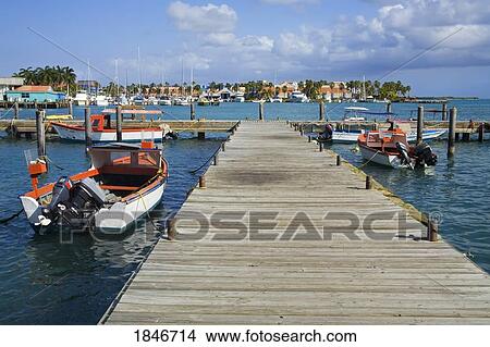 Picture - Harbour; Oranjestad, Aruba Island, Kingdom Of The Netherlands.. Fotosearch