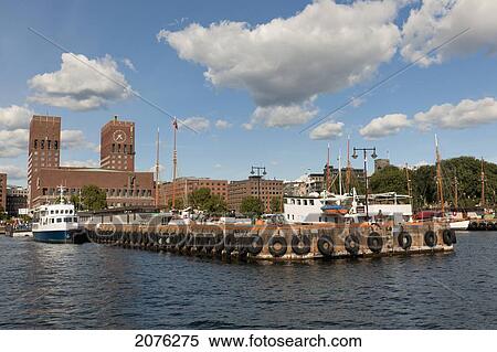 Harbourfront; Oslo Norway View Large Photo Image Stock Photography - Harbourfront; Oslo Norway. Fotosearch