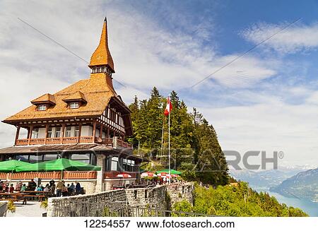 Stock Photo - Harder Kulm; Bernese Oberland; Switzerland. Fotosearch