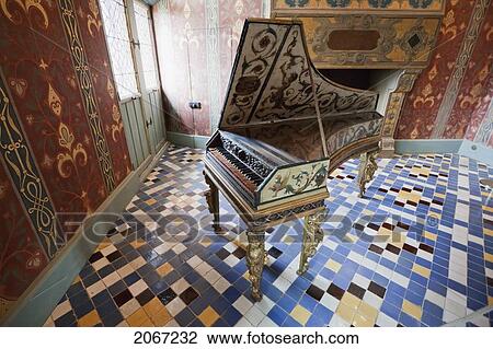 Harpsichord In The Queen's Gallery Chateau De Blois, Blois, France View Large Photo Image Stock Image - Harpsichord In The Queen's Gallery Chateau De Blois, Blois, France. Fotosearch