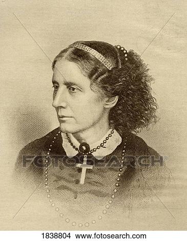 Picture - Harriet Beecher Stowe, 1811-1896. American Writer And Abolitionist. From The Book The Masterpiece Library Of Short Stories, American, Volume 14ÃƒÂ¢Ã¢â€šÂ¬Ã‚Â. Fotosearch