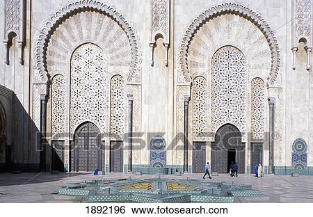 Hassan Ii Mosque Minaret View Large Photo Image Stock Photograph - Hassan Ii Mosque Minaret. Fotosearch