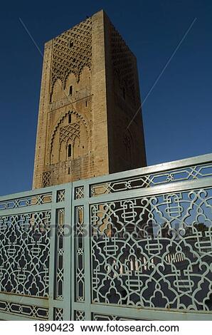 Stock Image - Hassan Tower At Mausoleum Of Mohammed V. Fotosearch