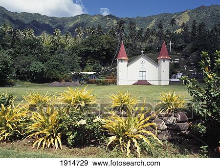 Stock Photo - Hatiheu On Nuka Hiva. Fotosearch