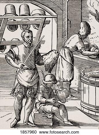 Hatter. 19Th Century Reproduction Of 16Th Century Woodcut By Jost Amman View Large Photo Image Stock Image - Hatter. 19Th Century Reproduction Of 16Th Century Woodcut By Jost Amman. Fotosearch