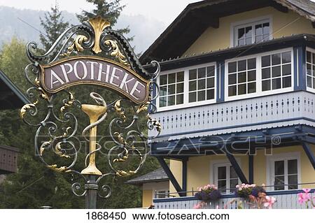 Stock Image - Haus Tirol, St. Gilgen, Salzkammergut, Austria. Fotosearch