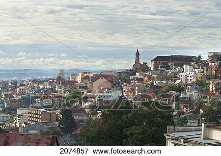 Stock Photo - Haute-Ville (Upper Town), Antananarivo, Madagascar. Fotosearch