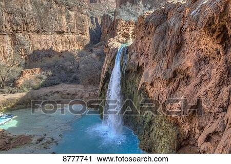 Havasu Falls, Havasupai indian reservation, Grand Canyon; Arizona, United States of America View Large Photo Image Stock Image - Havasu Falls, Havasupai indian reservation, Grand Canyon; Arizona, United States of America. Fotosearch