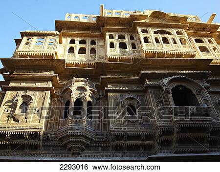 Stock Photograph - Haveli in Jaisalmer Rajasthan India. Fotosearch