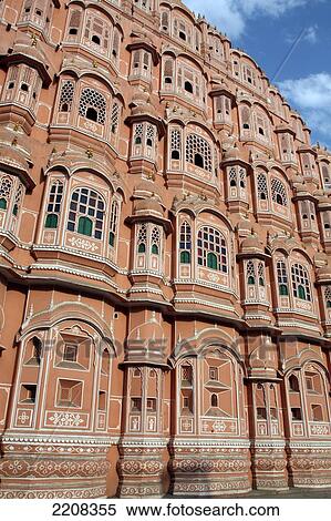 Hawa Mahal City Palace, Jaipur's most distinctive landmark, Jaipur, Rajasthan State, India. View Large Photo Image Stock Photography - Hawa Mahal City Palace, Jaipur's most distinctive landmark, Jaipur, Rajasthan State, India.. Fotosearch