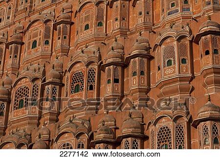 Hawa Mahal (Palace of the Winds); Jaipur, India View Large Photo Image Stock Image - Hawa Mahal (Palace of the Winds); Jaipur, India. Fotosearch