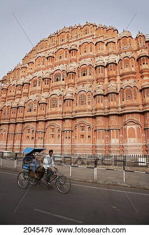 Stock Photograph - Hawa Mahal (Palace Of The Winds), Jaipur, Rajasthan, India. Fotosearch