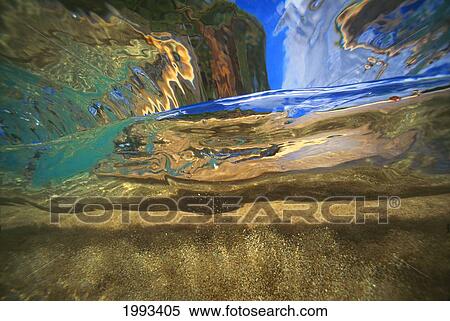 Hawaii, Abstract Underwater View Of Breaking Wave View Large Photo Image Stock Photography - Hawaii, Abstract Underwater View Of Breaking Wave. Fotosearch