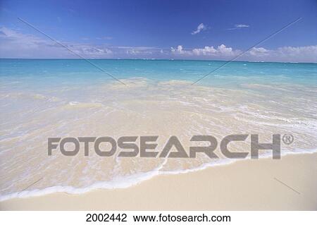 Hawaii, Beautiful White Sand Beach With Turquoise Water, Blue Sky View Large Photo Image Stock Image - Hawaii, Beautiful White Sand Beach With Turquoise Water, Blue Sky. Fotosearch