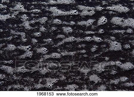 Hawaii, Big Island, Abstract View Of Surf Foam. View Large Photo Image Stock Image - Hawaii, Big Island, Abstract View Of Surf Foam.. Fotosearch