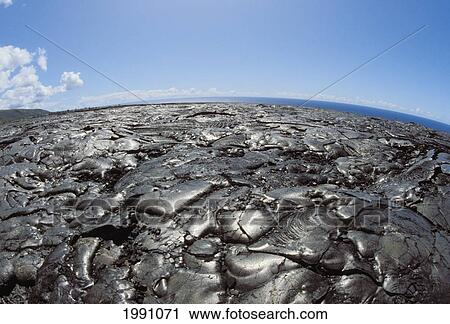 Hawaii, Big Island, Hawaii Volcanoes National Park, Pahoehoe Lava Field, Chain Of Craters Road View Large Photo Image Stock Image - Hawaii, Big Island, Hawaii Volcanoes National Park, Pahoehoe Lava Field, Chain Of Craters Road. Fotosearch