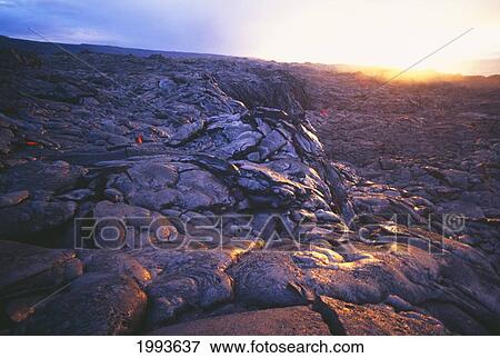 Stock Photo - Hawaii, Big Island, Hawaii Volcanoes National Park, Chain Of Craters Road.. Fotosearch