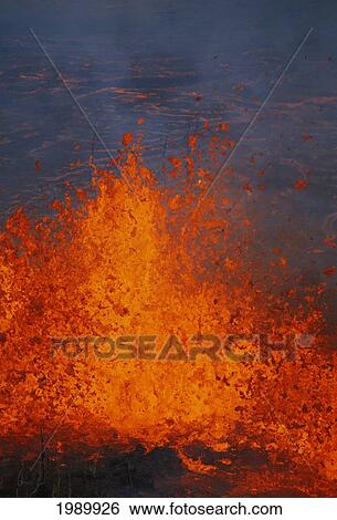 Hawaii, Big Island, Hawaii Volcanoes National Park, Kilauea Volcano Eruption View Large Photo Image Stock Photograph - Hawaii, Big Island, Hawaii Volcanoes National Park, Kilauea Volcano Eruption. Fotosearch