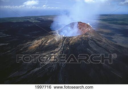 Hawaii, Big Island, Hawaii Volcanoes National Park, Kilauea, Aerial Over Pu'u O'o Crater A27A View Large Photo Image Stock Photograph - Hawaii, Big Island, Hawaii Volcanoes National Park, Kilauea, Aerial Over Pu'u O'o Crater A27A. Fotosearch