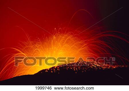 Hawaii, Big Island, Hawaii Volcanoes National Park, Close-Up Of Molten Lava Explosion, Vibrant Orange C1629 View Large Photo Image Stock Photograph - Hawaii, Big Island, Hawaii Volcanoes National Park, Close-Up Of Molten Lava Explosion, Vibrant Orange C1629. Fotosearch