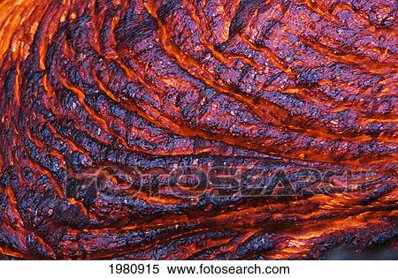 Hawaii, Big Island, Hawaii Volcanoes National Park, Kilauea Volcano, Detail Of Molten Lava. View Large Photo Image Stock Photography - Hawaii, Big Island, Hawaii Volcanoes National Park, Kilauea Volcano, Detail Of Molten Lava.. Fotosearch