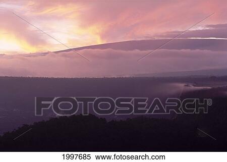 Hawaii, Big Island, Hawaii Volcanoes National Park, Kilauea, Steam Vents With Halemaumau Background Sunset A26E View Large Photo Image Stock Photography - Hawaii, Big Island, Hawaii Volcanoes National Park, Kilauea, Steam Vents With Halemaumau Background Sunset A26E. Fotosearch