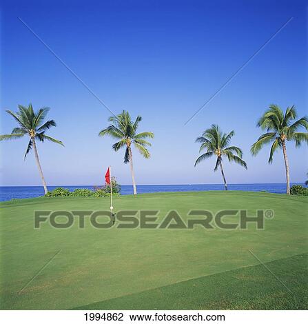 Hawaii, Big Island, Kailua-Kona, Kona Country Club Golf Course, Ocean Back. View Large Photo Image Stock Image - Hawaii, Big Island, Kailua-Kona, Kona Country Club Golf Course, Ocean Back.. Fotosearch
